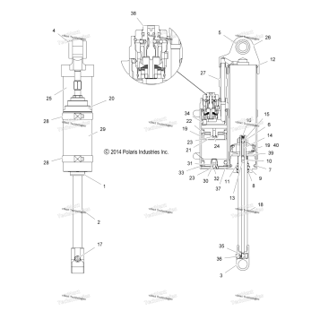 SUSPENSION, SHOCK, REAR TRACK