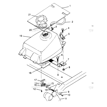 FUEL TANK ASSEMBLY TRAIL BOSS