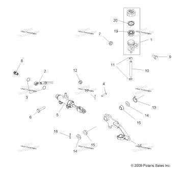 BRAKES, FOOT PEDAL & MASTER CYLINDER