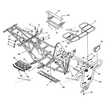 BUMPER/RACK MOUNTING 6X6 350L