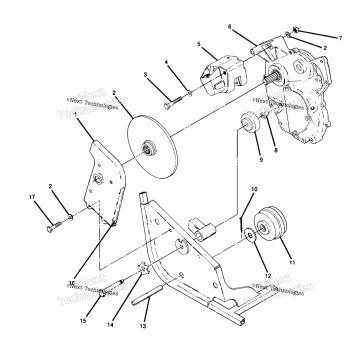 RIGHT HAND GEARCASE & BRAKE MOUNTING