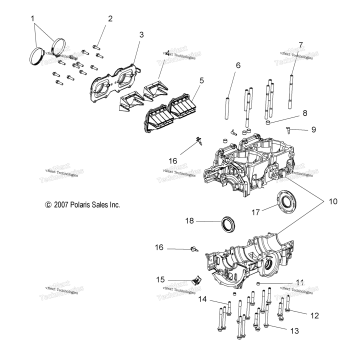 ENGINE, CRANKCASE