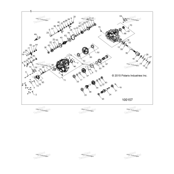 DRIVE TRAIN, MAIN GEARCASE (100157)