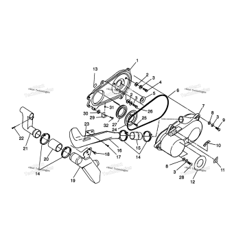 CLUTCH COVER ASSEMBLY 4X4 300