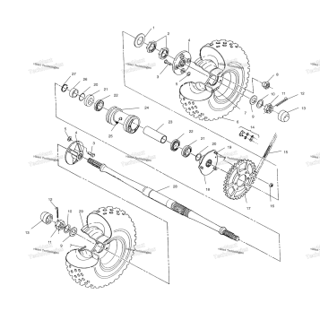 REAR WHEEL DRIVE ASSEMBLY W958144