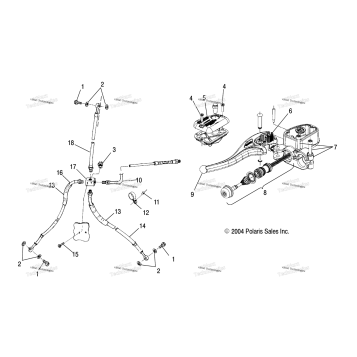 CONTROLS MASTER CYLINDER/BRAKE LINE /AB/AC/FA