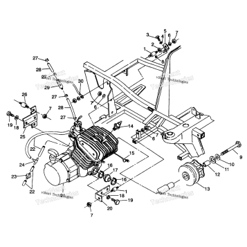 ENGINE MOUNTING TRAIL BOSS