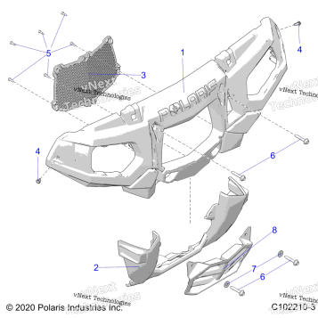BODY, FRONT BUMPER & MOUNTING