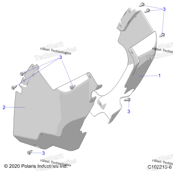 BODY, MUD GUARDS