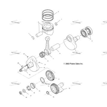 CRANKSHAFT AND PISTON