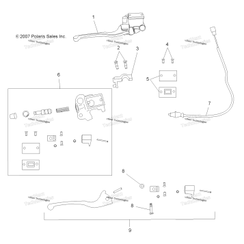 BRAKE, FRONT, MASTER CYLINDER