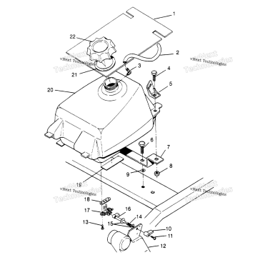 FUEL TANK ASSEMBLY 4X4 400L