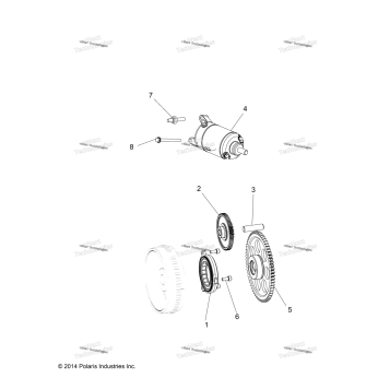 ENGINE, STARTER DRIVE