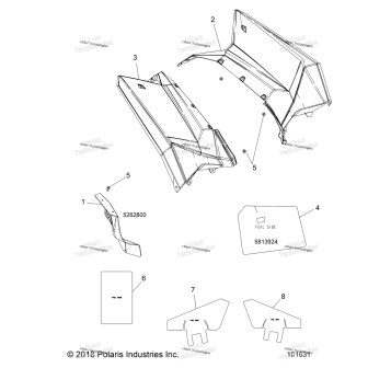 BODY, REAR CAB AND HEAT SHIELDS