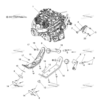 ENGINE, MOUNTING
