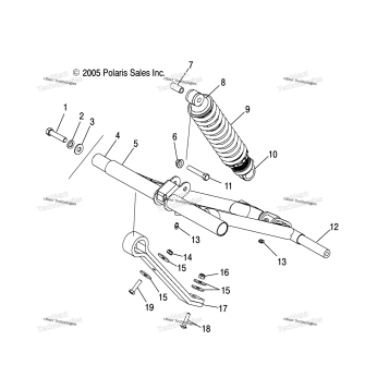TORQUE ARM, FRONT S06ME6FS (4997139713C03)