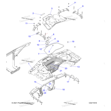 BODY, REAR RACK A22SLE95FJ