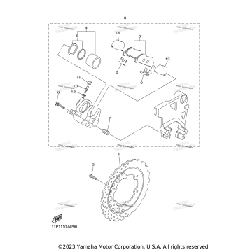 REAR BRAKE CALIPER