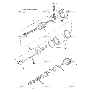 ENGINE, STARTING MOTOR