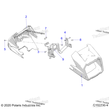 BODY, HEADLIGHT POD