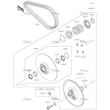 DRIVEN CONVERTER/DRIVE BELT