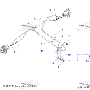 BRAKES, BRAKE LINES, REAR