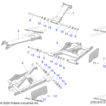SUSPENSION, REAR CONTROL ARMS
