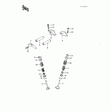ROCKER ARMS/VALVES ('83 C1)
