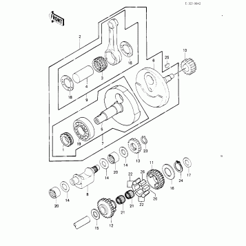 CRANKSHAFT/BALANCER ('83 C1)