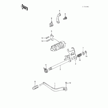 GEAR CHANGE MECHANISM ('83 C1)