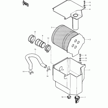AIR CLEANER ('83 C1)