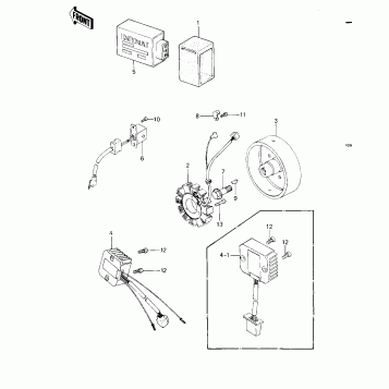 IGNITION/GENERATOR/REGULATOR ('83 C1)