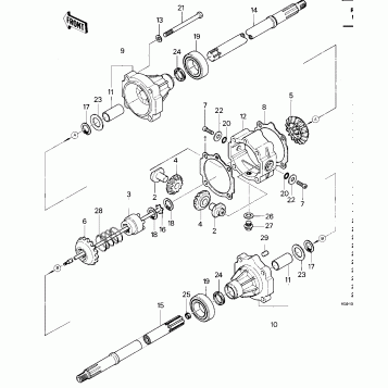 REAR AXLE ('83 C1)
