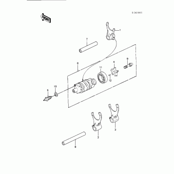 GEAR CHANGE DRUM & FORKS