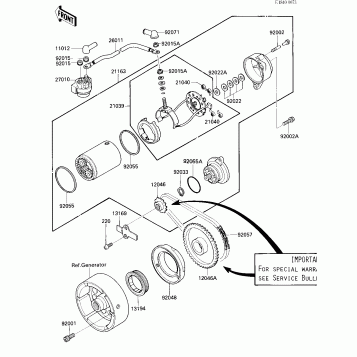 STARTER MOTOR/STARTER CLUTCH (-E/NO. 017
