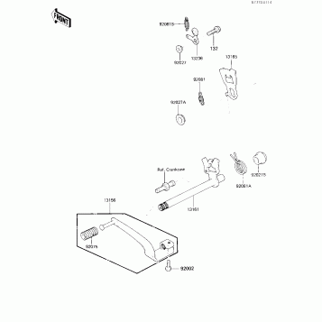 GEAR CHANGE MECHANISM ('84 A1)