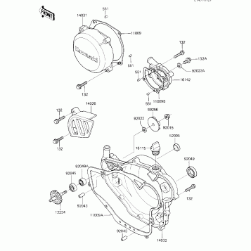 ENGINE COVERS/WATER PUMP ('84 A1)