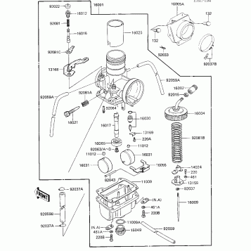 CARBURETOR ('84 A1)