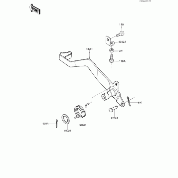 BRAKE PEDAL ('84 A1)