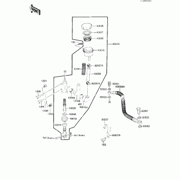 REAR MASTER CYLINDER ('84 A1)