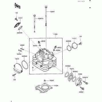CYLINDER HEAD (KLT110-A3)