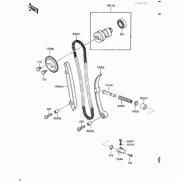 CAMSHAFT/CHAIN/TENSIONER (KLT110-A3)
