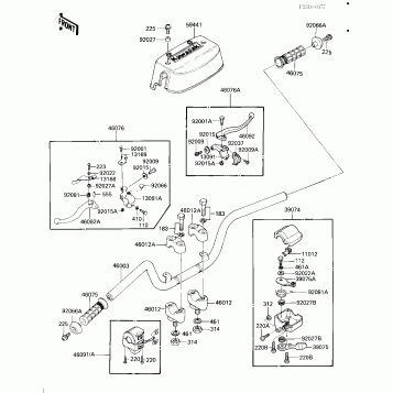 HANDLEBAR (KLT110-A3)