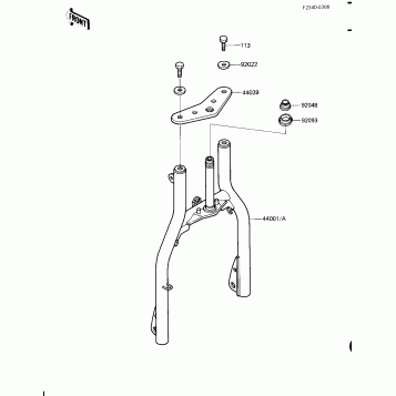 FRONT FORK (KLT110-A1)