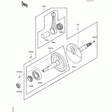CRANKSHAFT (-E/NO. 006766)