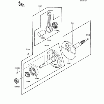 CRANKSHAFT (E/NO. 006767-)