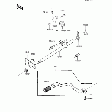 GEAR CHANGE MECHANISM
