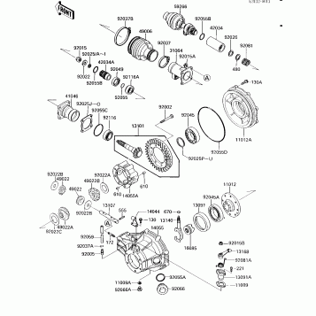 DRIVE SHAFT/FINAL GEARS (HB517101~