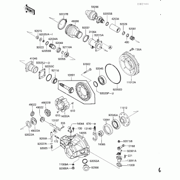 DRIVE SHAFT/FINAL GEARS (HB518102~