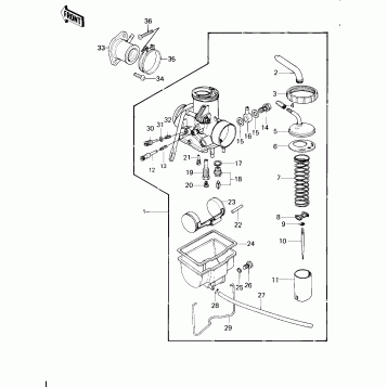 CARBURETOR (-F/NO. 522924)